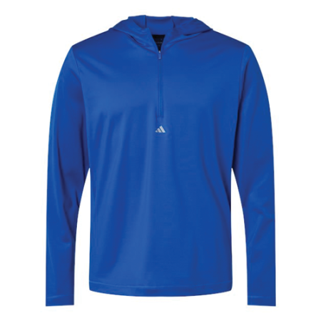 Adidas - Lightweight Performance Quarter-Zip Hooded Pullover