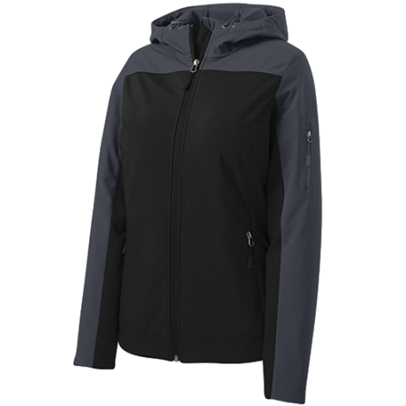 Port Authority® Ladies Hooded Core Soft Shell Jacket