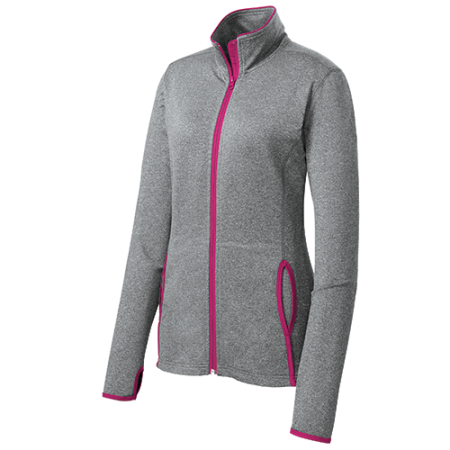Sport-Tek® Ladies Sport-Wick® Stretch Contrast Full-Zip Jacket